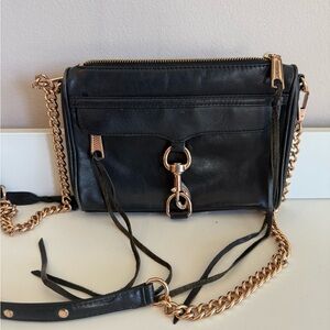 Black Leather Crossbody Bag Rebecca Minkoff crossbody